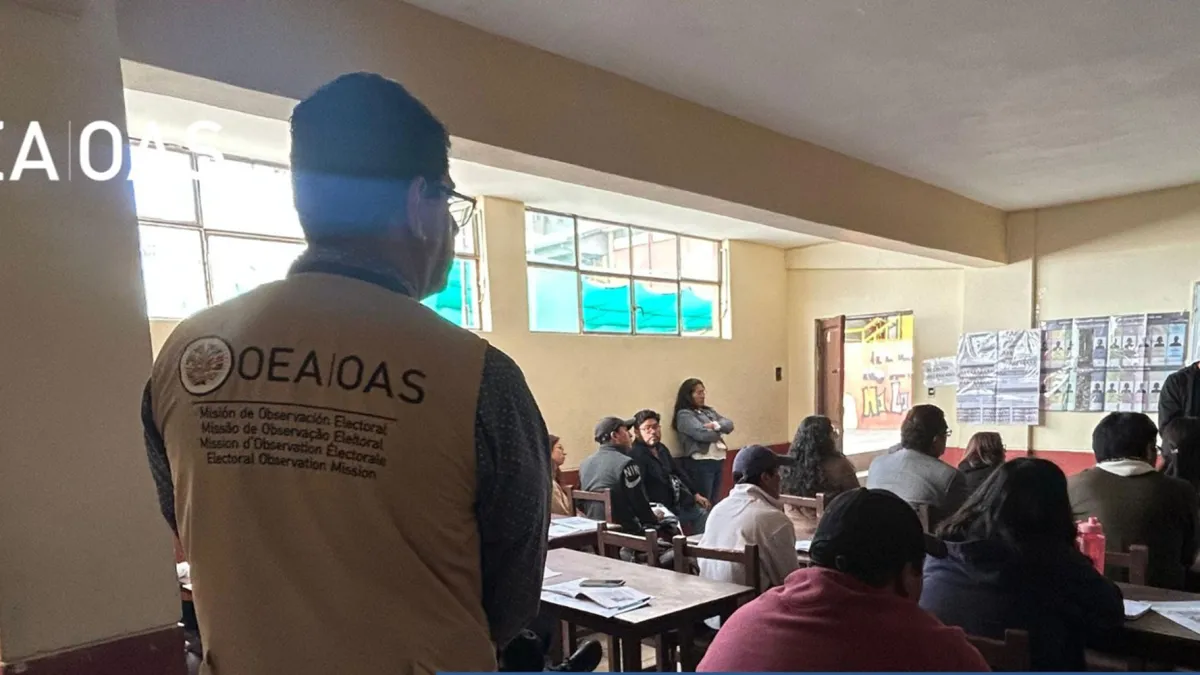 Misión de la OEA comienza su trabajo en Bolivia de cara a las elecciones generales del domingo
