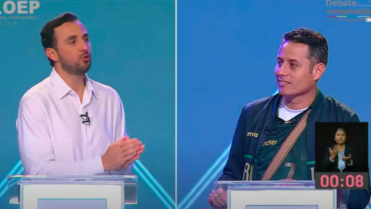 Acusaciones marcan el debate vicepresidencial entre Lara y Velasco