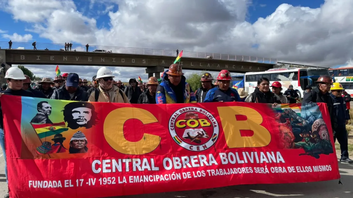Marcha en rechazo al D.S. 5503: La COB prevé masivo ingreso a La Paz este lunes