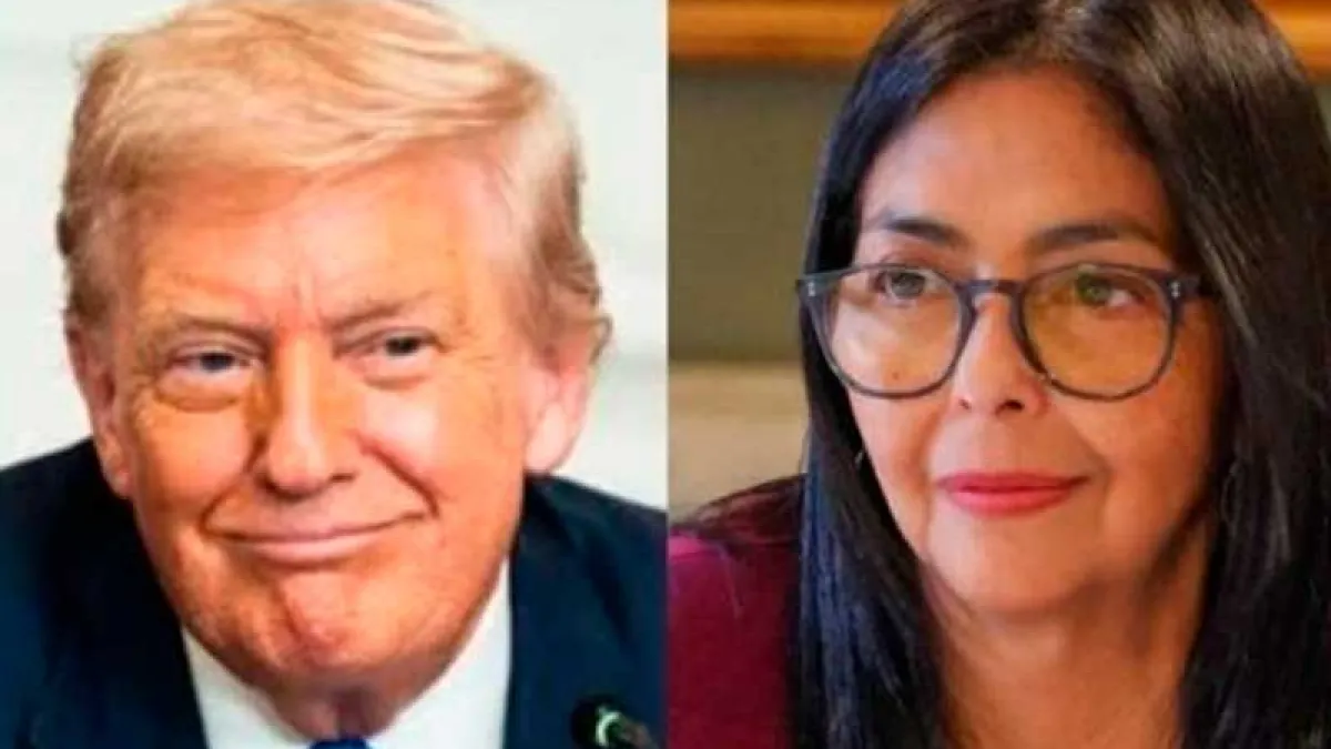 Trump mantiene una "larga" llamada con Delcy Rodríguez: "Es una persona estupenda"